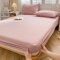 HAIBA Luxus Spannbettlaken 120x200 Betttuch aus weicher Baumwolle - für Boxspringbett & Wasserbett oder Matratzen bis 30cm Höhe - Bettlaken mit Gummizug - Weiches und Atmungsaktives