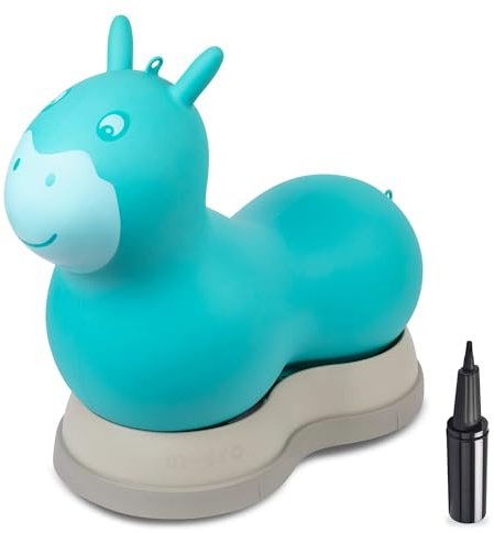 Micro Scooter | Kinder Air Hopper | Hüpfender Space Hopper | Jungen & Mädchen Spielzeug | ab 18 Monaten | Aqua