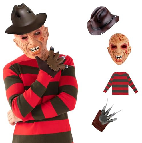 Generisch Freddy Krueger - Costume da carnevale per bambini, per Halloween, cosplay