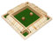 Qcdou Shut The Box, Brettspiel aus Holz mit 2 Würfel, Würfelspiel für 1–4 Spieler, ab 3 4 5 6 + Jahre Mathematik Lernspielzeug, Traditional Pub Board Würfelspiel, zum Kinder/Erwachsene(Grün)