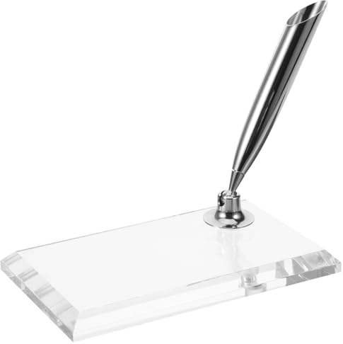 IWOWHERO Acryl Stifthalter Für Den Schreibtisch Einzelstifthalter Für Füllfederhalter Dekorative Stiftablage Für Büro Arbeitszimmer Schule Bibliothek 3.74X2.17X0.79In