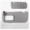 Rynplex Visera Interior del Coche con Espejo, Parasol Gris Beige, Lado Izquierdo Derecho del Conductor y Pasajero, for Toyota, Auris, Corolla, 2007-2013 Parasol para Coche(Grey Left)