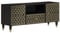UJCHVHN Meuble TV 105 x 33 x 46 cm en bois massif de manguier, centres de divertissement et supports TV