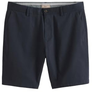 NEXT Herren Schmale Passform Slim Fit Stretch-Chinoshorts Marineblau Numeric_30
