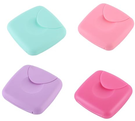 mophrati 4 stücke Tampons Lagerung Box Kleine Fall Ausflug Reise Frau Tampon Halter Fällen Organizer Container Organisatoren Werkzeuge