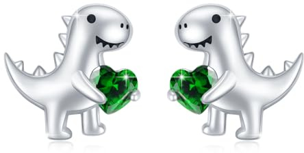 REDSUN 925 Sterling Silber Faultier/Oktopus/Delphin/Schildkröte/Katzen Ohrringe Ohrstecker Herz Kristall Mädchen Niedliche Tier Ohrstecker Faultier Schmuck Geschenke für Frauen Tochter Kinder