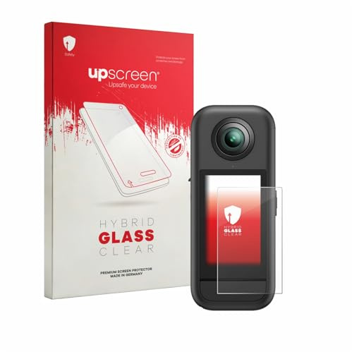 upscreen Schutzglas für Akaso 360 Schutzfolie Panzer Folie Glas [Extrem Kratzfest 9H, Anti-Fingerprint, Ultra-Transparent]