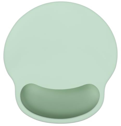 Retuhapy Mouse Pad with Wrist Rest, 2-in-1 Ergonomic Mouse Mat with Wrist Support, Gel + Memory Foam Mousepad Set for Office, Home, Gaming, Desk Accessory, Cute Desk Decor, Green
