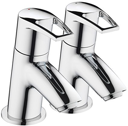 Bristan Smile Bathroom Taps, chrome pillar bath taps | SM 3/4 C, Modern design, Matching bathroom sink taps available, Lifetime Cover