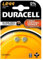 DURACELL Lot de 8 Blisters Lot de 2 Piles LR44 alcaline