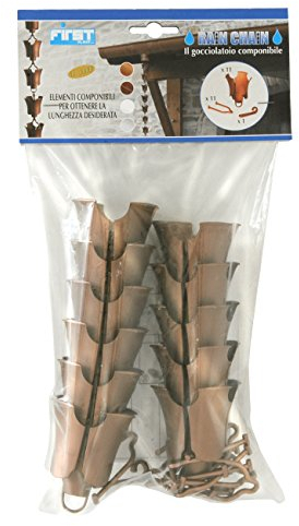 First plast rain1r Escurridor Part cadena bajantes, cobre