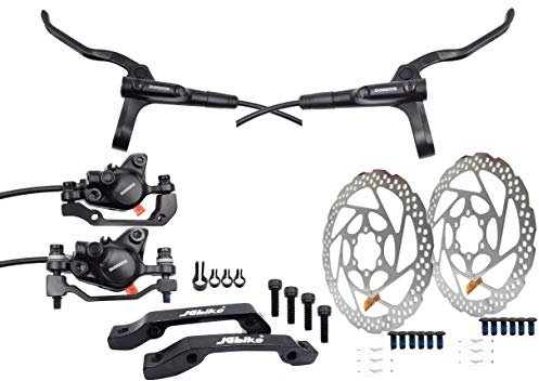 JGbike Shimano MT200 mtb Hydraulic Disc Brake Set & RT56 rotors 160mm + 160mm
