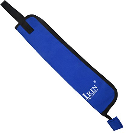 Drum Stick Bag, 5 Farben Drum Stick Lagerung Hängende Tasche Drumstick Portable Handtasche mit Griff(Blau)