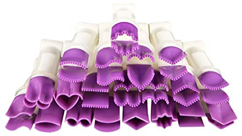 BigBigShop Lot de 20 pinces à sertir en plastique pour pâte à sucre et glaçage