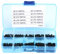 1000pcs Piccole viti nere a croce autofilettanti bulloni assortimento kit M1 M1.2 M1.4 M1.7 con una scatola di plastica