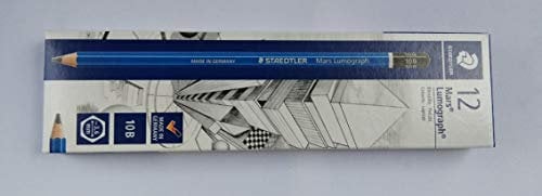 Staedtler 10B Mars Lumograph Zeichenstift, sechseckig, bruchsicher, Premiumqualität