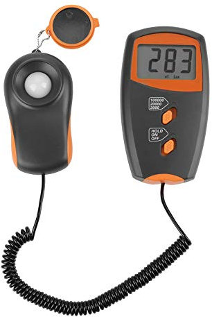 Luxmeter, LX1010BS Lllumino-Meter LCD-Anzeige Digitales Umgebungsprüfungs-Lichtmessgerät für Fabrik, Lager, Schule, Büro, Familie, Labor