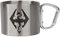 GB eye - Tazza da campeggio unisex con simbolo Skyrim Dragon, colore: Argento