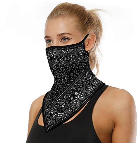 TOPEREUR Gesichtsmaske Bandana Mundschutz Kopftuch Halstuch Winddichte Maske für Damen und Herren, Face Shield Ski Joggen Fahrrad Motorrad Schlauchschal Atmungsaktiv Schnelltrocknend