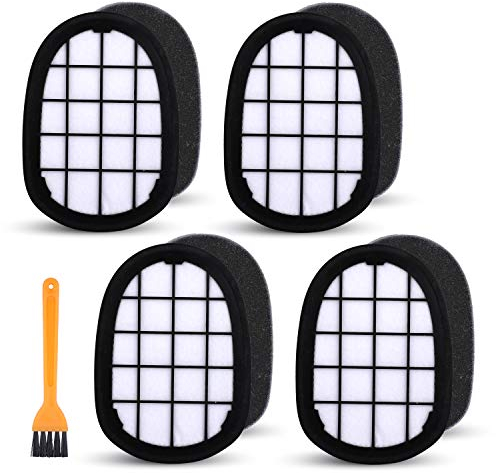 KEEPOW 4 Ersatz Filter-Kit für Philips SpeedPro Max Aqua Plus Staubsauger - FC6826, XC7042, XC8045, XC8147, XC8347, 4 Einlagefilter gegen Feinstaub Ersetzt FC5005/01