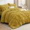 Luxury Alford Alexander Pin Tuck Pinch Pleat Duvet Quilt Cover Reversible Diamond Bedding Set With Matching Pillowcases Mustard Single 137cm x 200cm Approximate