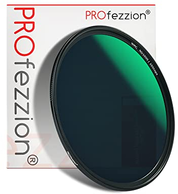 PROfezzion Filtro ND fisso 10-Stop 77mm Neutral Density Fader ND1000 con Custodia Filtro per Canon EF 16-35mm f4L, EF 24mm f1.4L II, Sigma 24mm f1.4 DG HSM,per Nikon AF-S 20mm f1.8G ED Lens