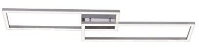 SellTec LED Deckenlampe dimmbar Deckenleuchte 2 Leuchtrahmen | Farbtemperatur mit Fernbedienung einstellbar, warmweiß - kaltweiß | Deckenpanel Memory-Funktion für Wohnzimmer & Küche