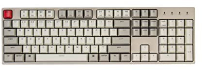 Keychron Teclado mecánico C2 con Cable Intercambiable en Caliente de tamaño Completo Compatible con Mac, Keychron Red Switch, 104 Teclas ABS de Color Retro, Teclado para Juegos para Windows, Cable