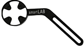 smartLAB ALU Extended Mount Fahrradlenkerhalterung aus Aluminium für eine optimale Sicht Ihres Fahrradcomputers | Kompatible, Garmin Edge, Bryton und viele andere