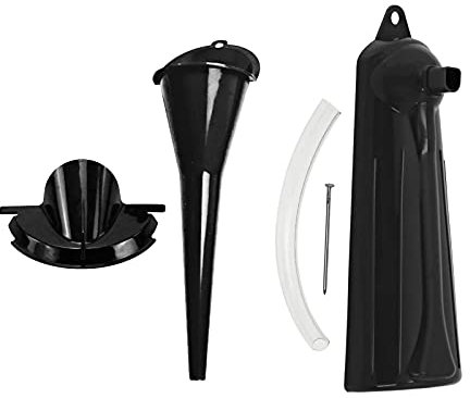 HDBUBALUS Entonnoir de vidange de carter principal de moto avec filtre à huile, entonnoir anti-goutte pour Harley Sportster XL883 Breakout FXSB Touring Softail Dyna 3 pièces Noir