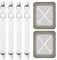 Funklu Bettlakenspanner Verstellbar, 4 Stück Lakenspanner für Faltenfreie Bettlaken, Elastische Betttuch Spanner mit Metallclip, für Bettlaken, Matratze, Bügelbrett Oder Sofa