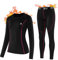 Ulicox Ensemble de sous-Vêtements Thermiques Femme Fonctionnel Ensemble sous Vetement Ski Hiver Respirant Haut & Bas Maillot de Corps Manches Longues & Pantalon Chaud Rose 42