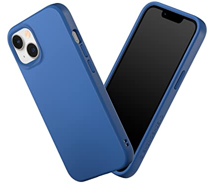 RhinoShield Case kompatibel mit [iPhone 14/13] | SolidSuit - Stoßdämpfende & schlanke Schutzhülle mit Premium Finish - 3.5 Meter Fallschutz - Kobaltblau