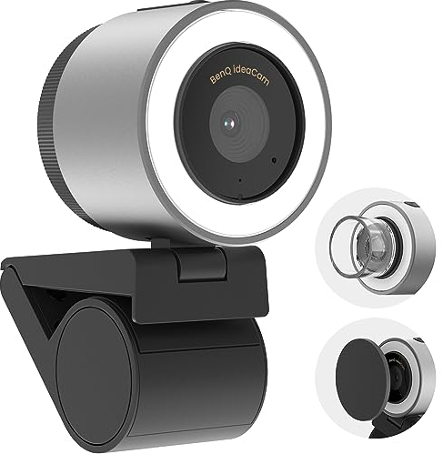 BenQ ideaCam S1 Plus : webcam de démonstration en direct avec objectif zoom 15x, caméra de documents Marco pour des enregistrements flexibles et une démonstration efficace