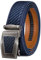BULLIANT Gürtel Herren, Ledergürtel Ratsche Gürtel Automatikschließe für Herren Business Anzug,Breit 35mm Gürtel,Größe Angepasst(Navy Blau-120cm/34-40 taille verstellbar)