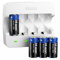 CR123A Batteries,CR123A 3.7V 900mah Limium Rechargeable Batteries and Charger for Arlo Camera/Flashlight/Microphone/Security CCTV Camera