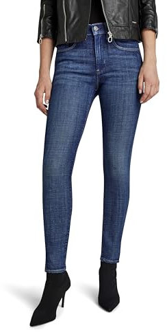 G-STAR RAW Damen Lhana Skinny Split Jeans, Blau (Faded Blue Copen D24356-D441-G318), 30W / 32L