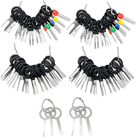 JNNJ 82 Piezas Coche Terminal Eliminación Kit, Herramientas De Extracción Terminales Coche, Extractor De Terminales Eléctricos, Automática Terminale Extracción Pin Kit, Juego de Extractor de Pines