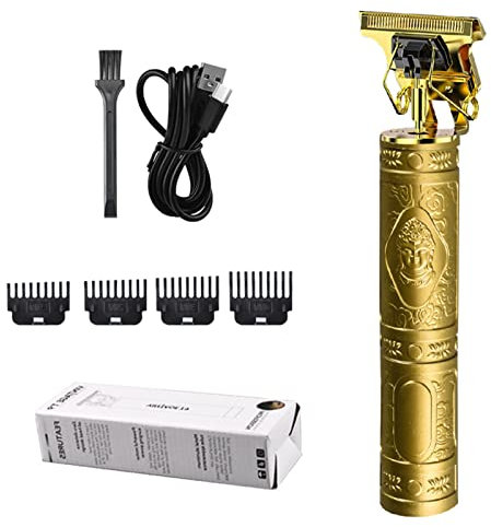 Tondeuse à barbe pour homme, tondeuse à cheveux professionnelle pour homme, tondeuse électrique sans fil, tondeuse de précision, kit de toilettage de barbe rechargeable par USB