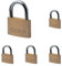 Master Lock CAD20 Magnum Candado Pequeño de Latón Macizo a Llave (Paquete de 5)