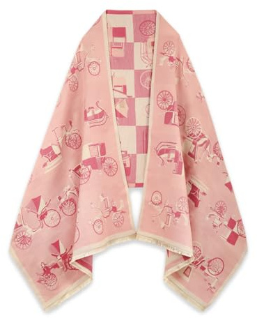 EXTREE, Schals für Damen, Pashmina, seidiger Schal, Stola für Abendkleid, Deckenschal, offener Poncho, Umhang, 1