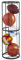 Ball Storage Rack, Football Stand, Ball Storage Garage, Ball Holder, Sports Equipment Storage For Garage, Basketball Organizer Rack Sports Gear Storage Indoor 33x97.5cm