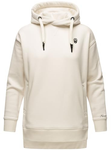 Navahoo Damen Hoodie Sweatjacke Kapuzen Sweater Oversize Pullover Silberengelchen XS-XXL