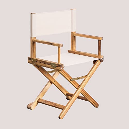 SKLUM Klappbarer Regiestuhl aus Holz von Ridley Beige Nude