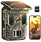 XTU Fototrappola WiFi con Pannello Solare 2,7K 32MP, Fototrappola Notturna con 2500mAh Batteria Ricaricabile e SD 32GB, Fototrappole Infrarossi Invisibili per Videosorveglianza Animali (verde bosco)