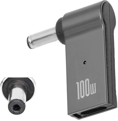 USB-C a 3,0 x 1,1mm Convertitore Adattatore di Ricarica 100W PD per Computer Portatili Laptop - Dell, HP, Acer, Asus, Lenovo, Surface, Toshiba, Samsung