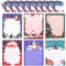 60 Stk Weihnachtsbriefpapier, Rentier Weihnachtsmann Weihnachtsbaum Weihnachtsbriefpapier 6 Stile Weihnachtsbriefpapier für Einladungen Grußkartendruck