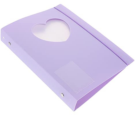 PRETYZOOM Loseblatt-Organizer Bilderbuch Halter für Loseblattscheine storage boxes aufbwahrungs-box schnellhefter Seitentasche für Fotoalben Fotoalbum zur Aufbewahrung PP-Kunststoff Violett