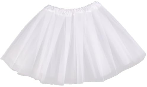 NHQZ Gonna Tulle Donna, Gonna Tutu da Donna Anni '50, Bianco, 1 pezzo