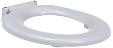 WISA CARE Toilettensitz für Menschen mit Behinderung, ohne Deckel, verstellbare Seitenstütze, ergonomisch, stabil, pflegeleicht, Top-Fix-Montage, Duroplast